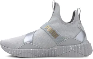 Puma Women's Defy Mid Cross Trainer, High Rise-Silver, 5.5 M US