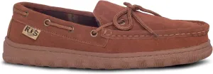 Rj's Fuzzies Mens Suede Leather Indoor/Outdoor Moccasin