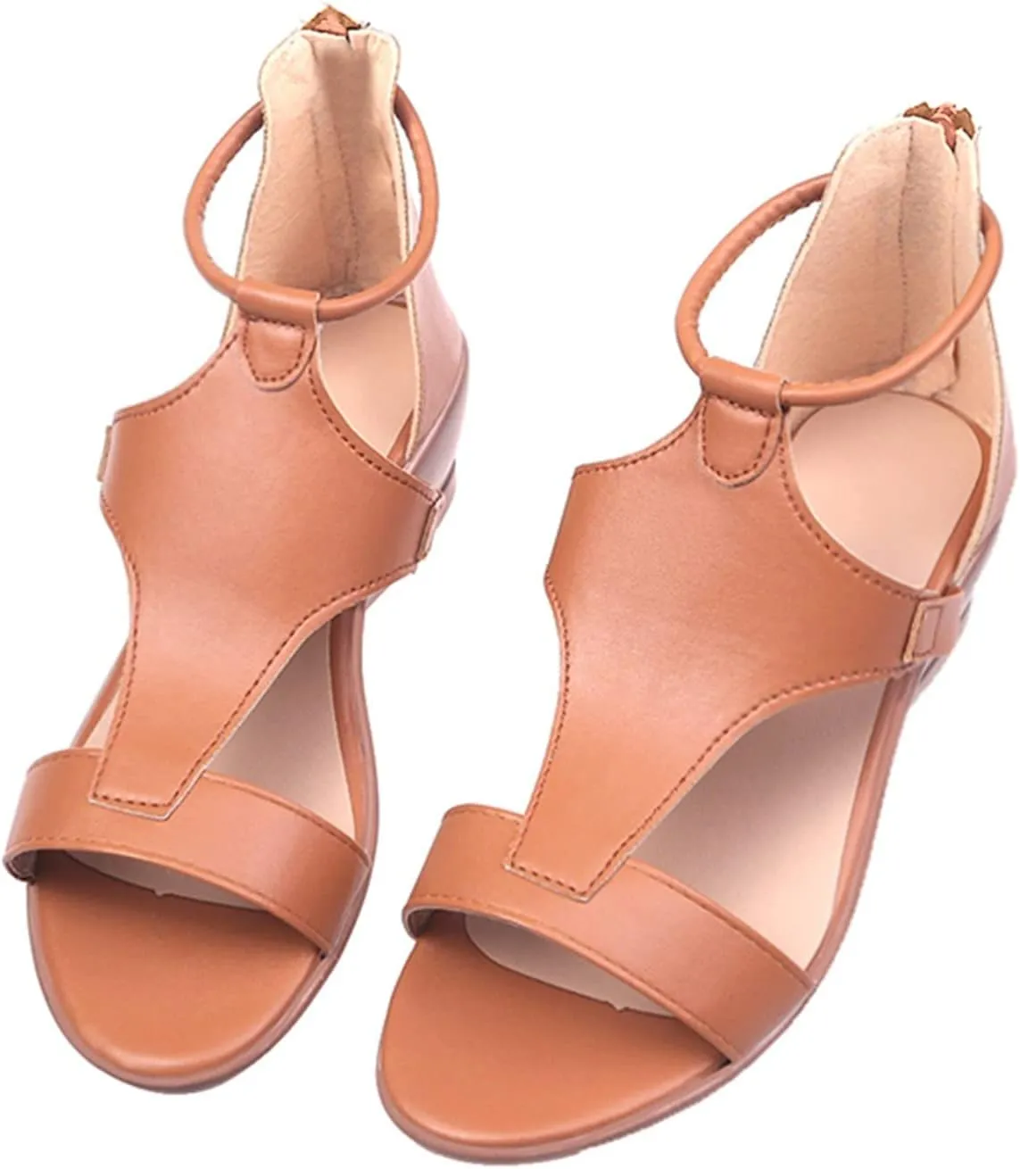 Rvidbe Orthopedic Sandals for Women Comfy Orthotic Sandal Anti-Slip Breathable Arch Support Platform Wedge Sandals Shoes