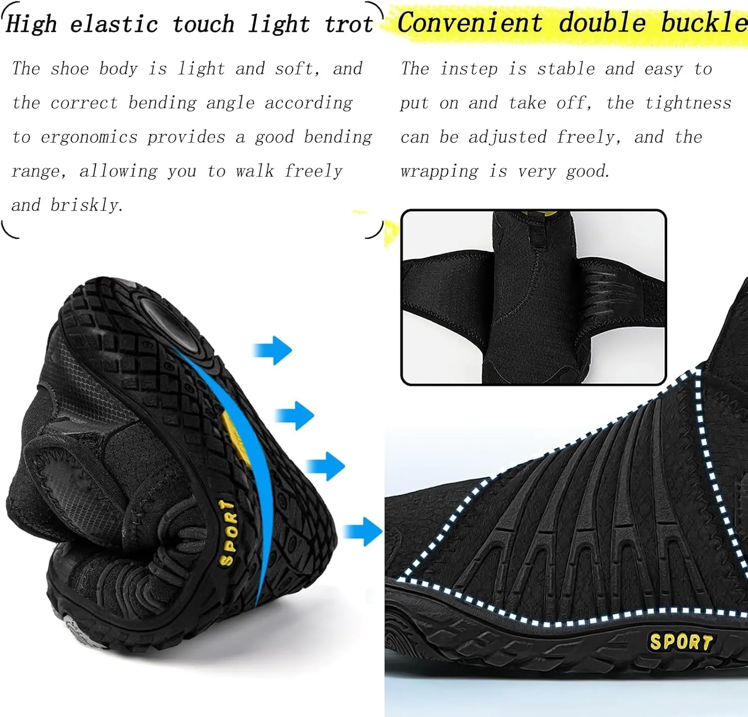Unisex Barefoot Shoes Women Men Trail Trainers Lightweight Breathable Walking Running Shoes,Outdoor Beach Shoes,Swimming Shoes, Indoor Non-Slip Fitness Shoes, Hiking Shoes (Beige 43EU)