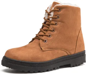Winter Boots for Women Fleece Snow Warm Ankle Platform Boots Non-slip Boots Cold Resistant Outdoor Shoes