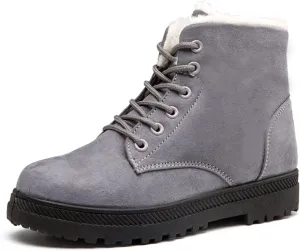 Winter Boots for Women Fleece Snow Warm Ankle Platform Boots Non-slip Boots Cold Resistant Outdoor Shoes