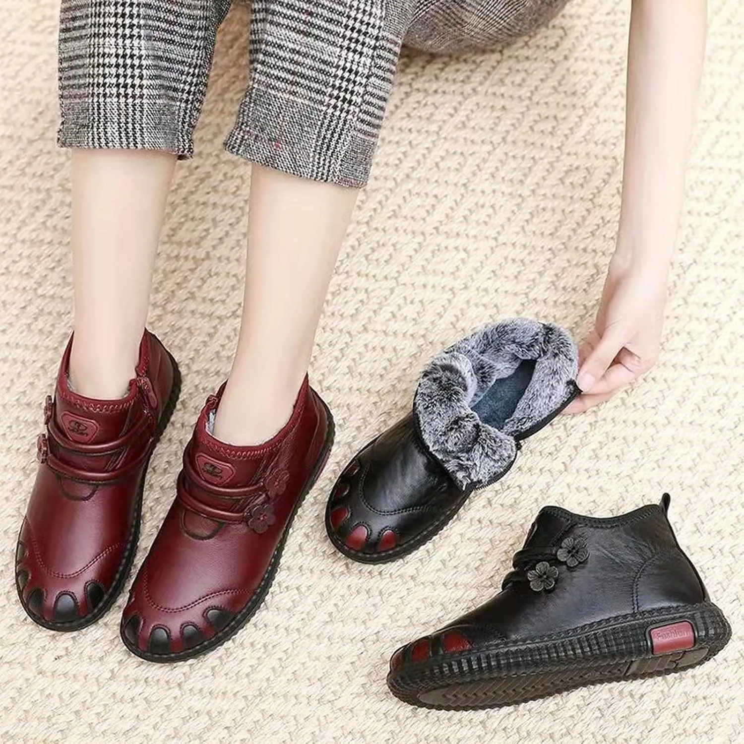 Winter Boots for Women Waterproof Womens Winter Boots Woman Winter Boots Plush Lined Warm Winter Boots for Women