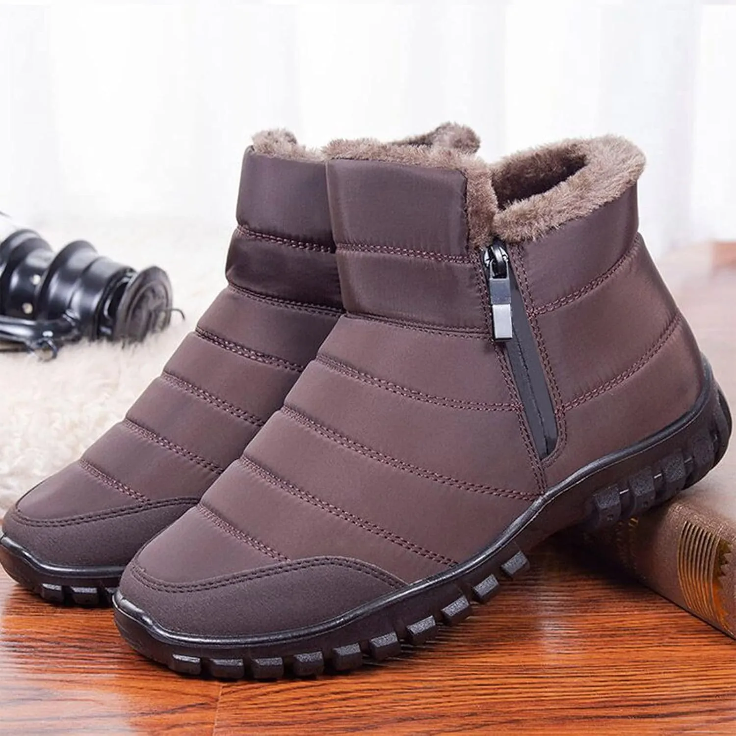 Women Boots Winter Short Winter Booties for Ladies 2024 Womens Snow Boots Winter Fur Lined Ankle Boot Winter Booties for Women 2024 Boots for Women Winter Booties Men