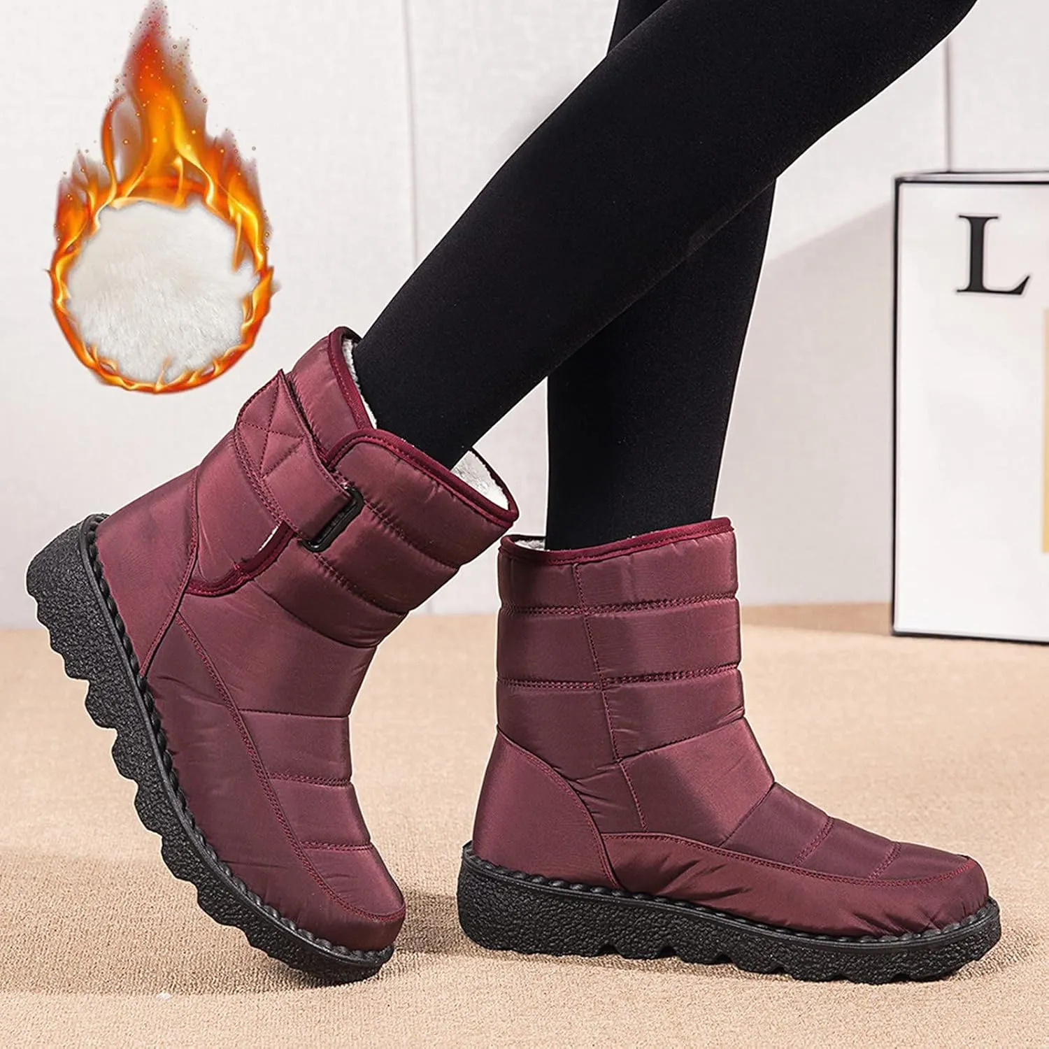 Women Boots Winter Short Winter Booties for Ladies 2024 Womens Snow Boots Winter Fur Lined Ankle Boot Winter Booties for Women 2024 Boots for Women Winter Booties Men