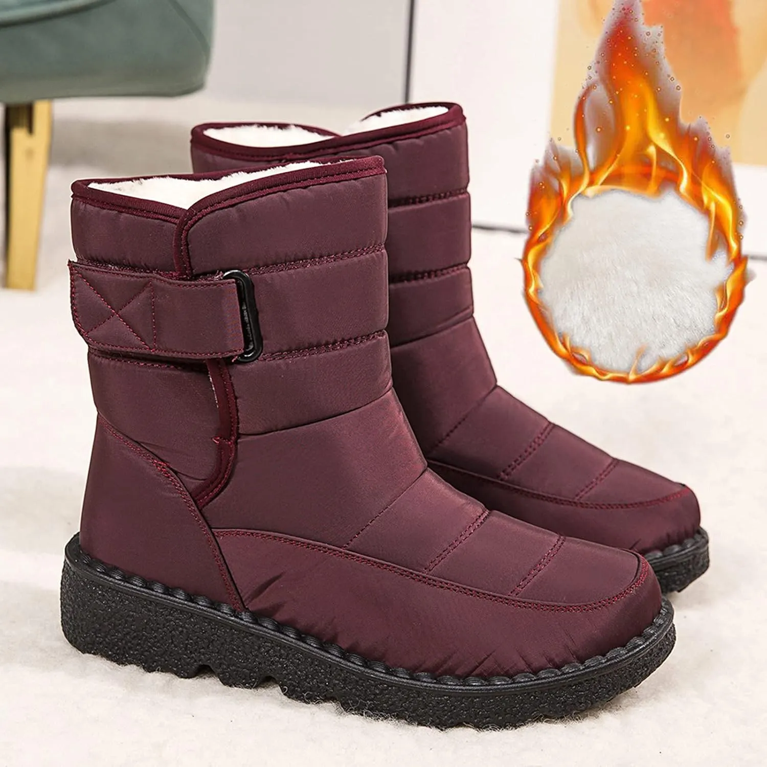 Women Boots Winter Short Winter Booties for Ladies 2024 Womens Snow Boots Winter Fur Lined Ankle Boot Winter Booties for Women 2024 Boots for Women Winter Booties Men