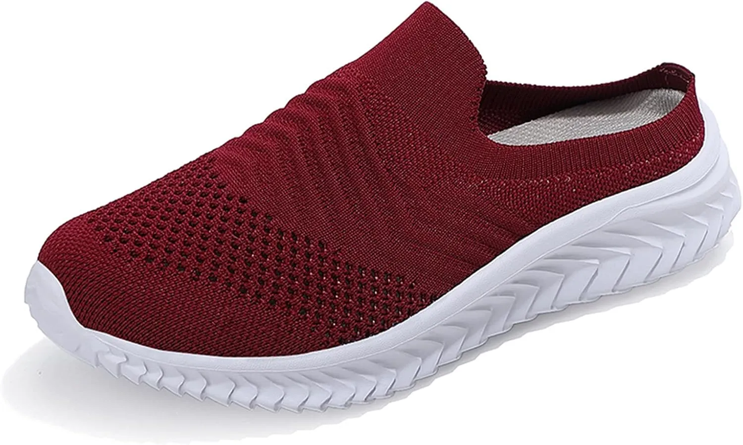 Women Comfortable Slip On Shoes Lightweight Walking Sneakers Canvas Casual Flats Non Slip Elastic Loafers