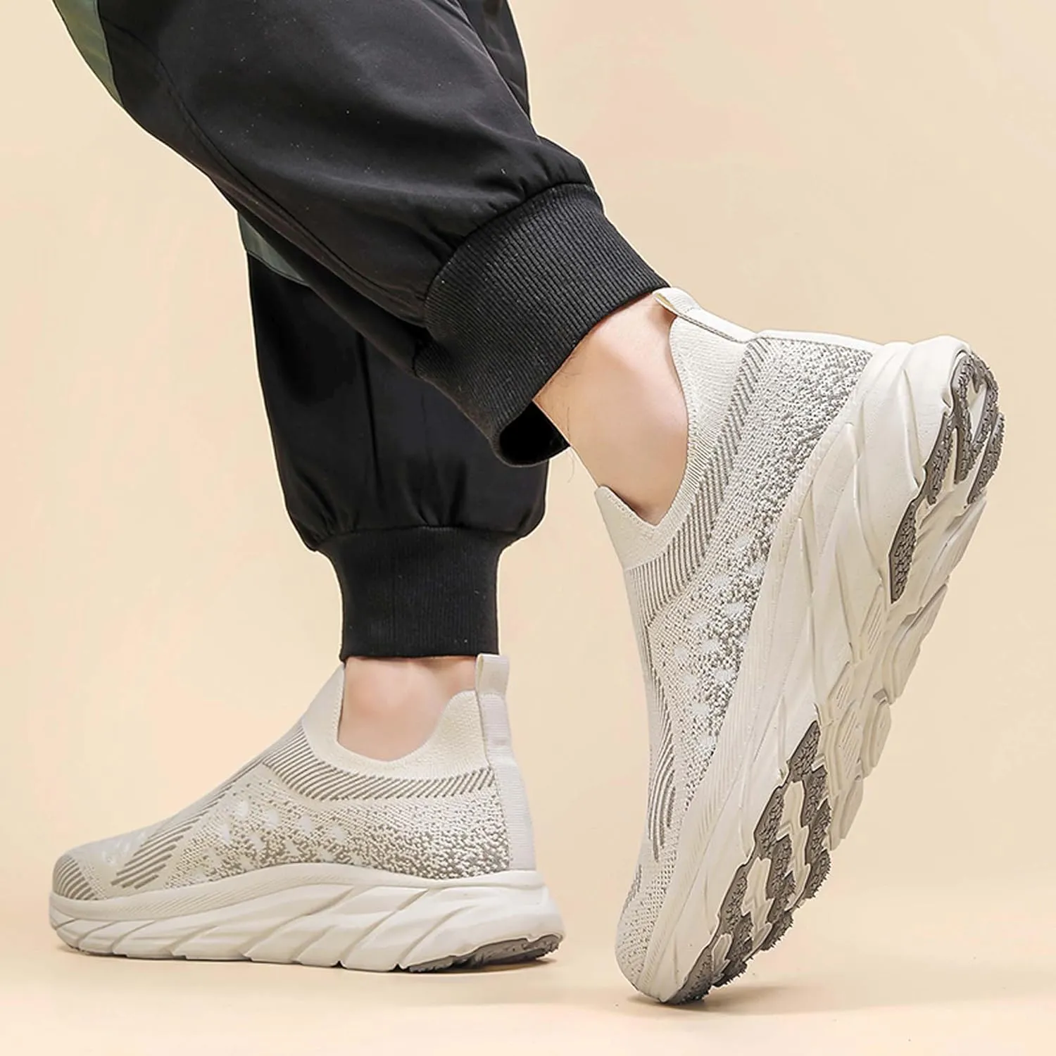 Women Men Casual Walking Shoes,Breathable Knitted Mesh Sneakers,Lightweight Running Shoes,Indoor Fitness Shoes,Driving Shoes,Outdoor Sports Shoes,Comfortable,Soft,Non-Slip
