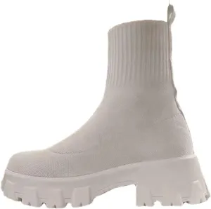 Womens Platform Sock Ankle Boots,Women's Platform Lug Sole Ankle Boots Chunky Heel,Elastic Knit Slip On Booties Shoes