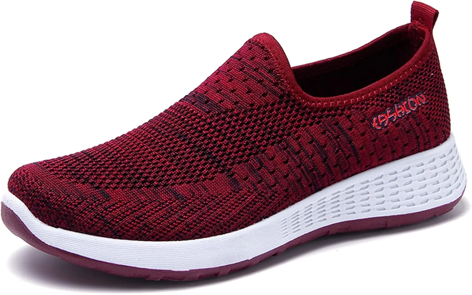 Womens Slip On Walking Shoes Lightweight Comfortable Sneakers Casual Canvas Flats Non Slip Elastic Loafers