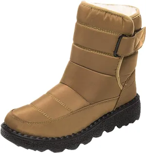 Womens Snow Boots Warm Fur Lined Winter Boots Waterproof Non Slip Ankle Boot Comfortable Walking Shoes for Women