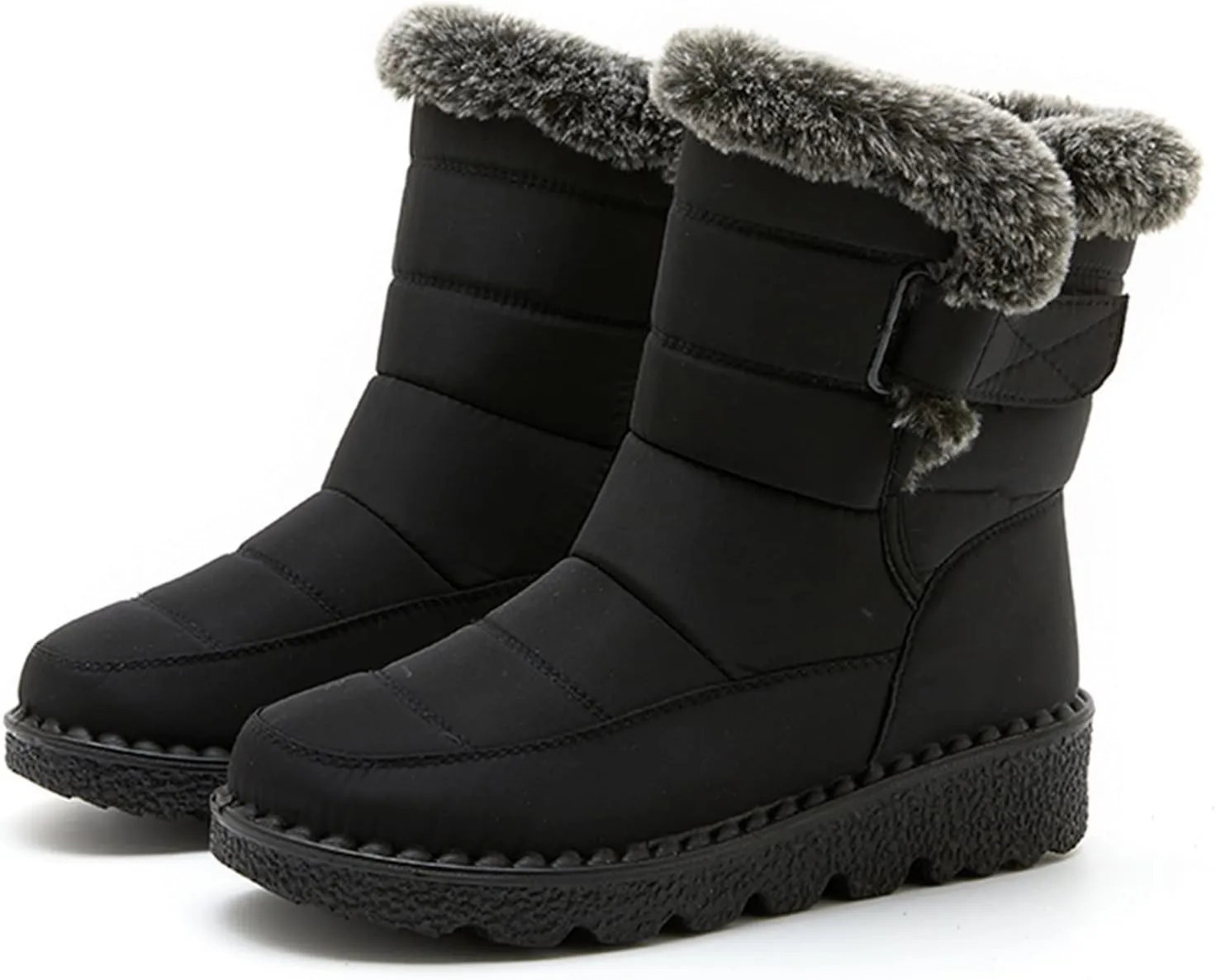 Women's Snow Boots with Heels Women's Fleece Lined Snow Boots Womens Snow Boots Winter Warm Booties Snow Shoe Boot for Women Cowboy Boots for Men Mens Winter Booties