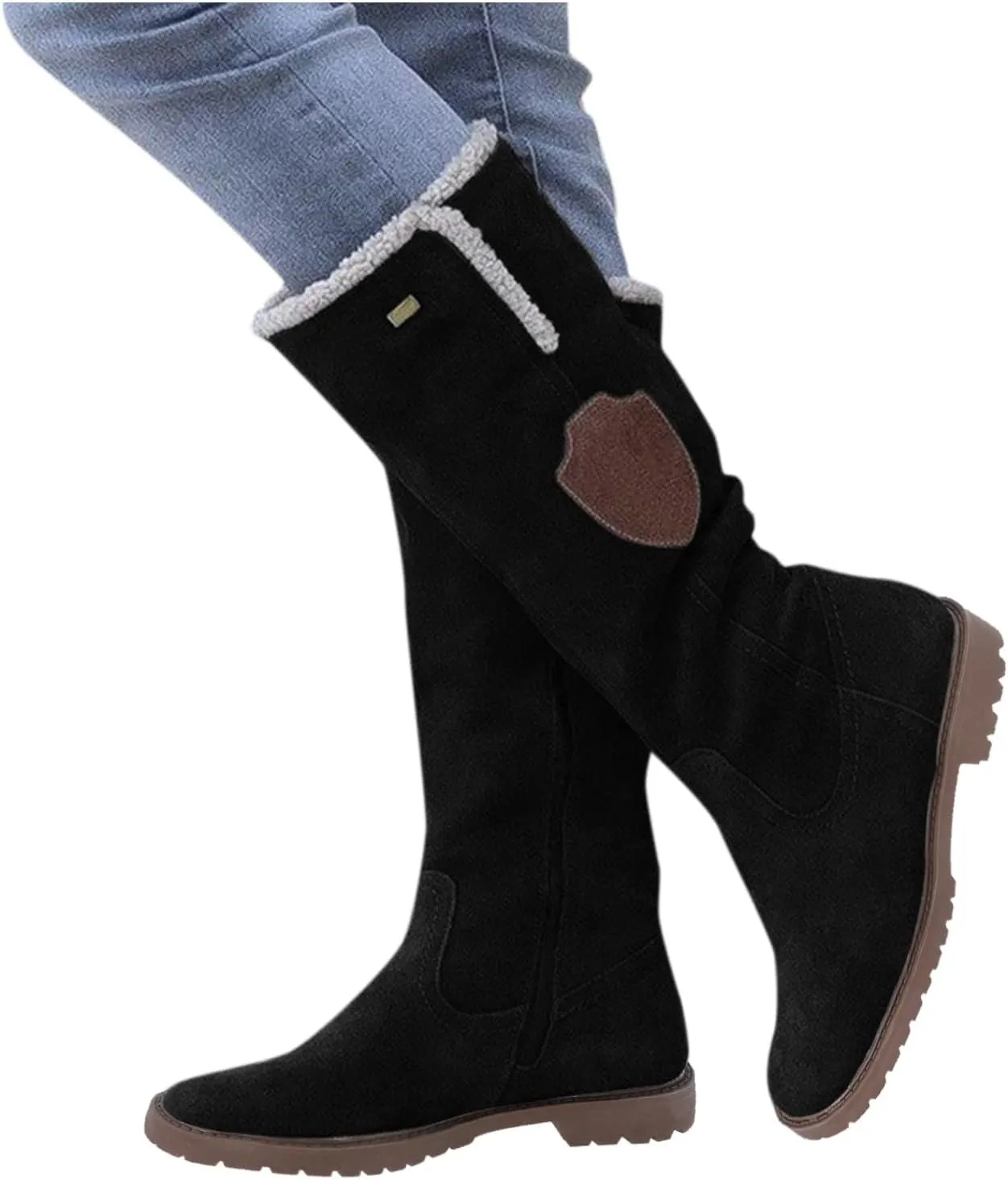 Women's Winter Boots Waterproof Insulated Fur Boots Cold Weather Sneaker Boots Comfortable Anti-Slip Outdoor Ankle Booties