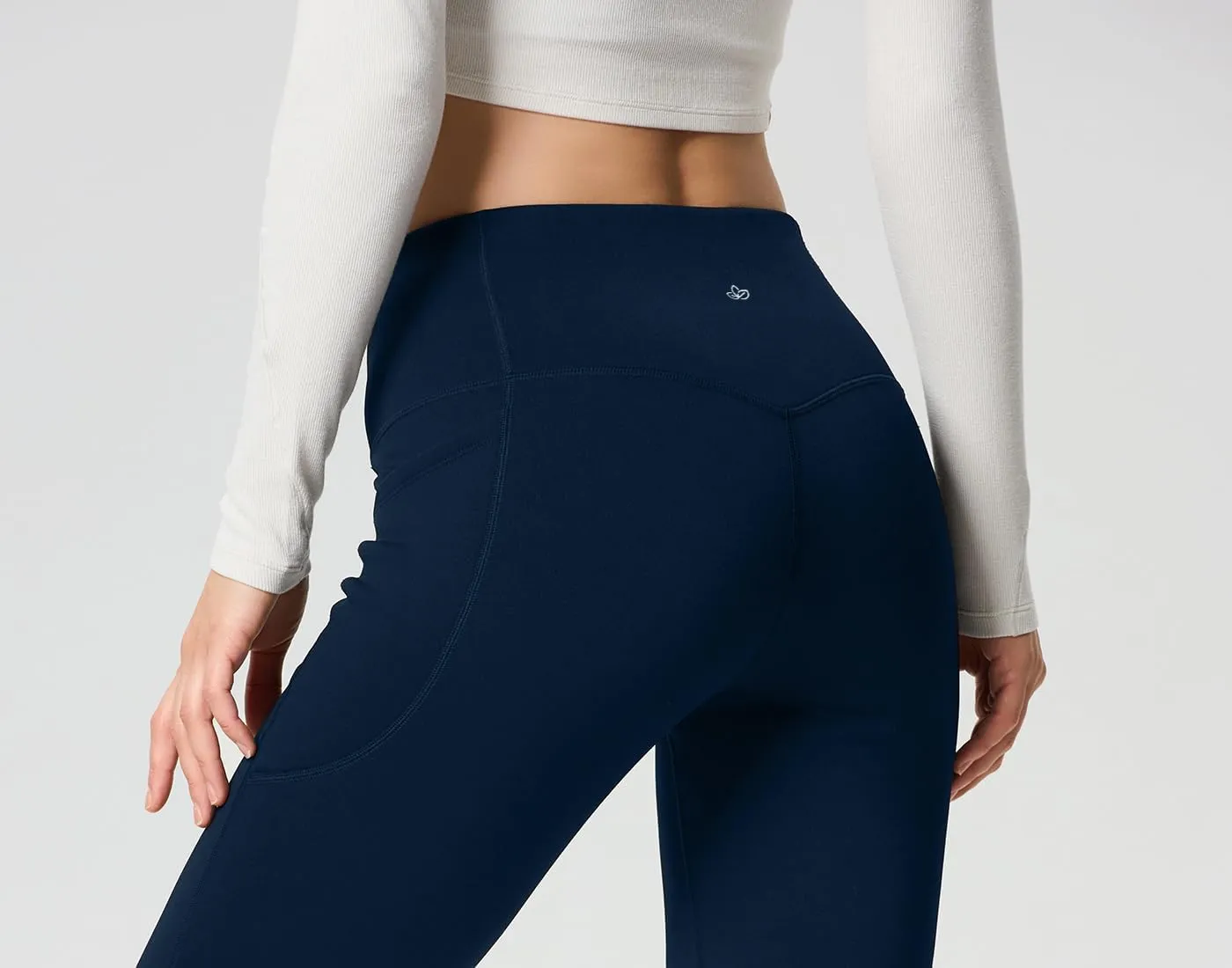 Yogipace Women's CozyWarmth Petite/Regular/Tall Thick Fleece Lined Bootcut Pants Thermal Flare Leggings with Side Pockets