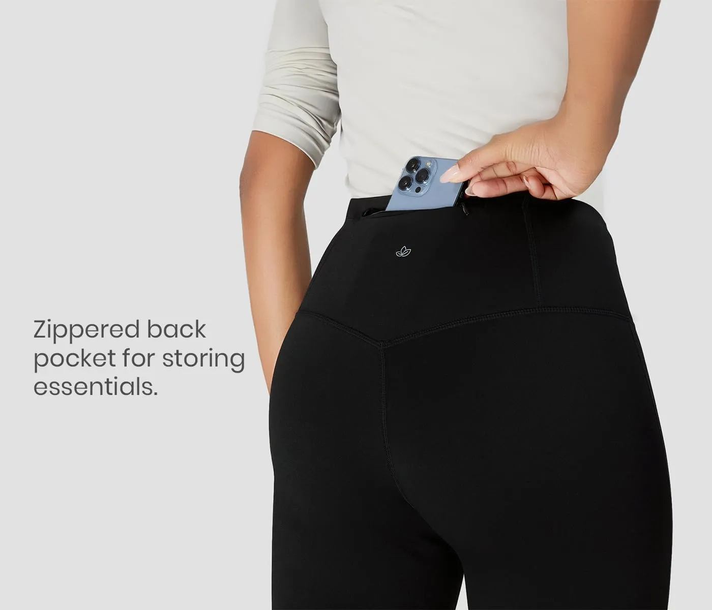 Yogipace,Petite/Regular/Tall Women's CozyWarmth High Waisted Thick Fleece Lined Bootcut Pants Thermal Flare Leggings