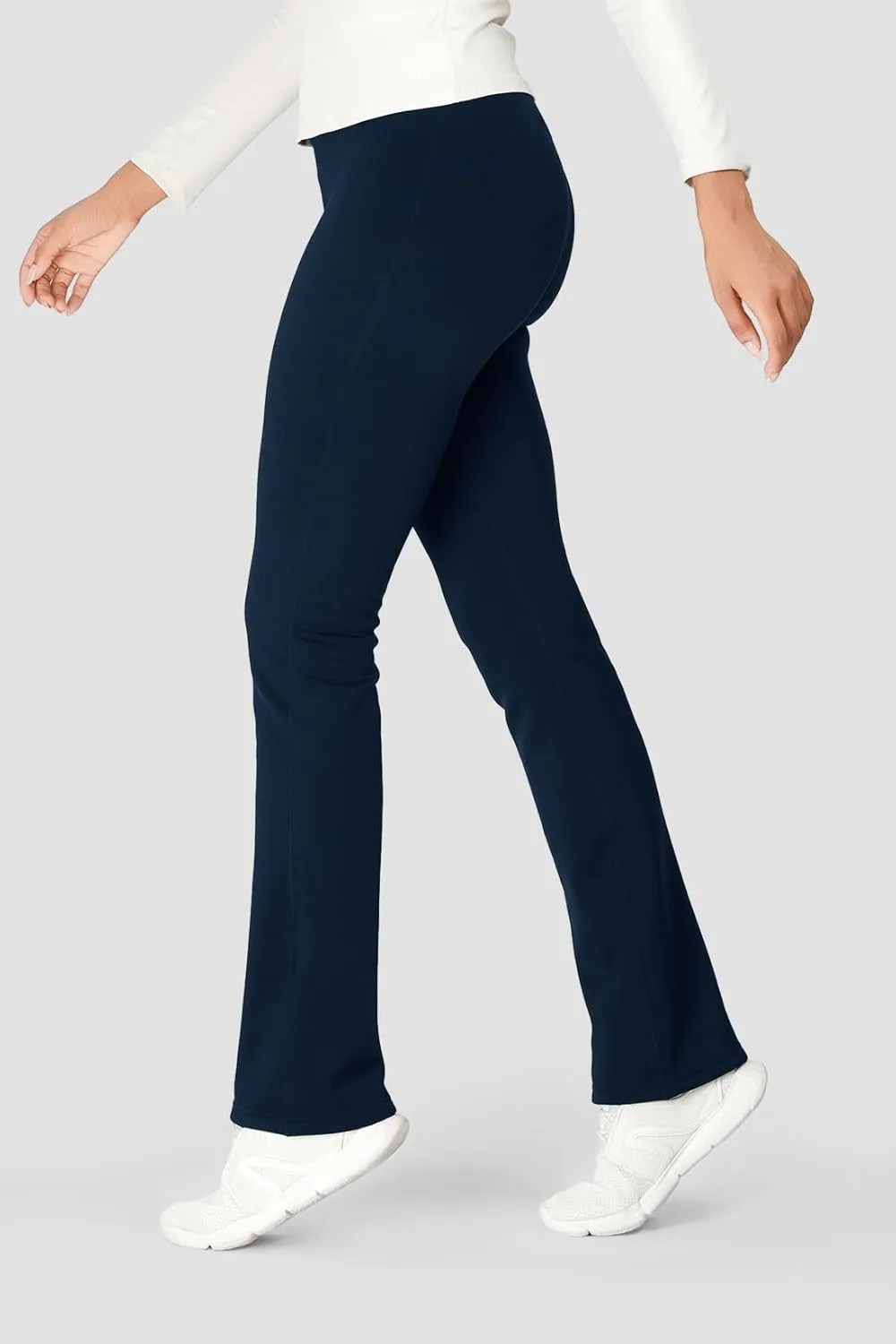 Yogipace,Petite/Regular/Tall Women's CozyWarmth High Waisted Thick Fleece Lined Bootcut Pants Thermal Flare Leggings