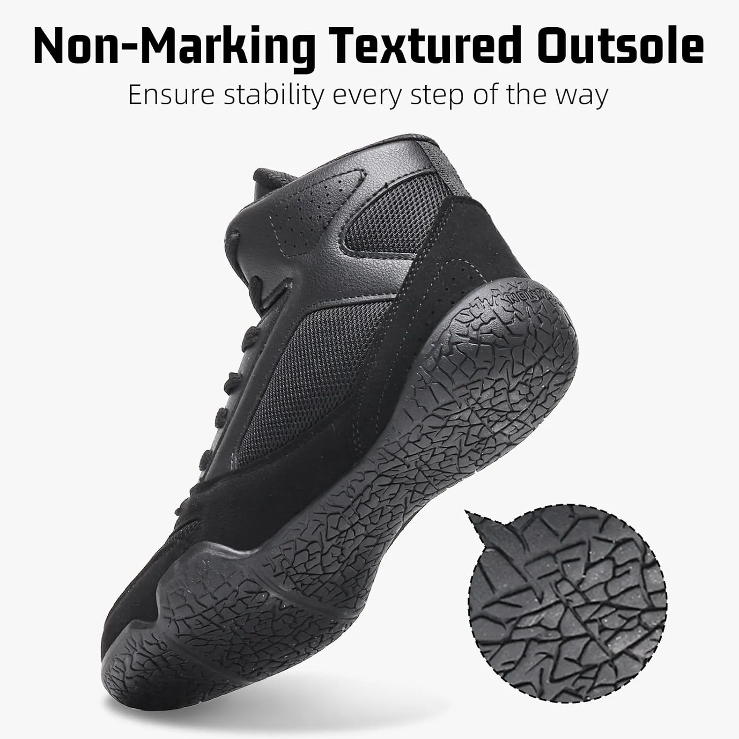 ZVC Kids Wrestling Shoes Boys Girls Boxing Shoes for Fitness Fighting Powerlifting Bodybuilding Boots Footwear
