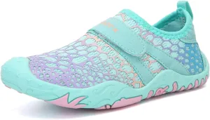 ZWRXW Barefoot Shoes Kids Wide Toe Box Quick Dry Lightweigt Waterproof Breathable Non-Slip Hiking Footwear Comfort Anti-Slip Walking Shoes for Indoor Outdoor Toddler Little Big Kid
