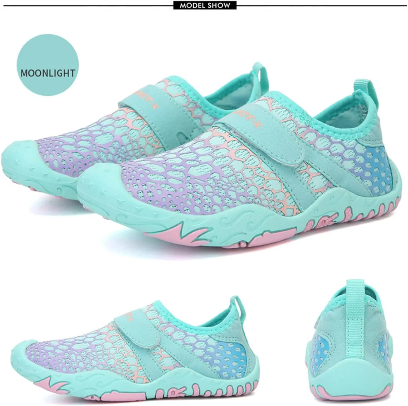 ZWRXW Barefoot Shoes Kids Wide Toe Box Quick Dry Lightweigt Waterproof Breathable Non-Slip Hiking Footwear Comfort Anti-Slip Walking Shoes for Indoor Outdoor Toddler Little Big Kid